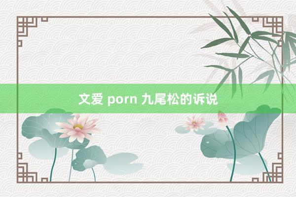 文爱 porn 九尾松的诉说