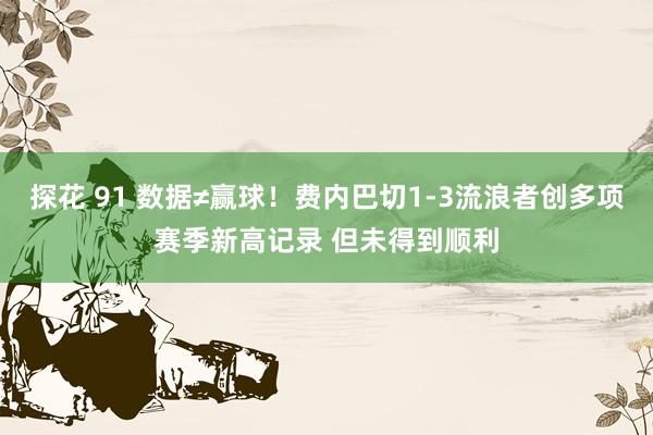 探花 91 数据≠赢球！费内巴切1-3流浪者创多项赛季新高记录 但未得到顺利